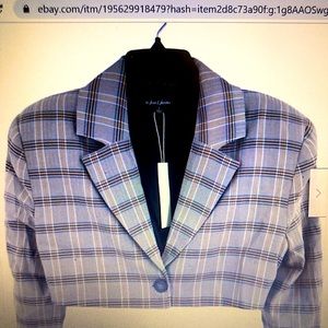 NWT Lululemon For Love And Lemons Crop Blazer in Gray  Size Med